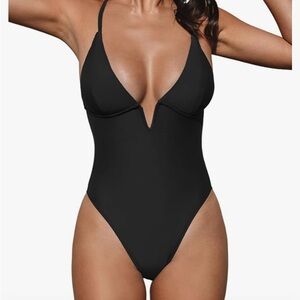 Cupshe black bathing suit 1 piece